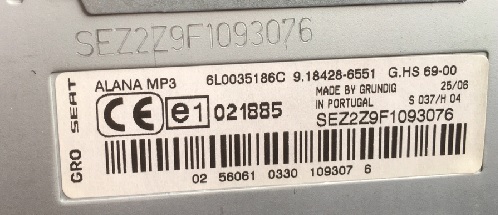 Seat Radio Serial Key