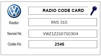 VW Radio Code Calculator - Car Radio Code Calculator