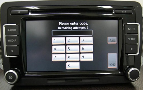 VW Radio Code Locked Screen