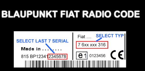 Blaupunkt Serial Number Guide