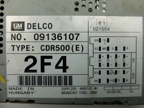 Delco Serial Number