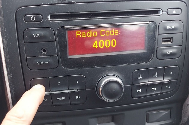 Dacia Radio Code