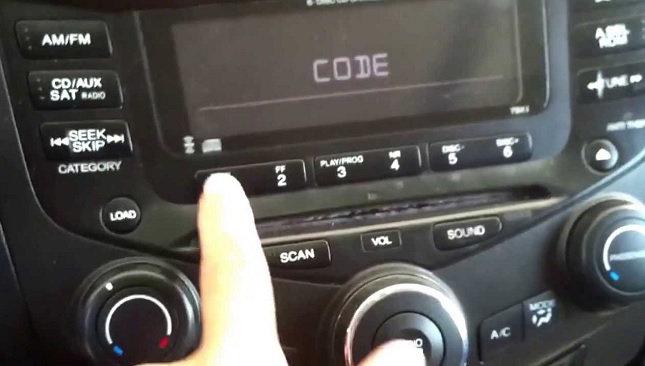 Honda Accord Radio Code