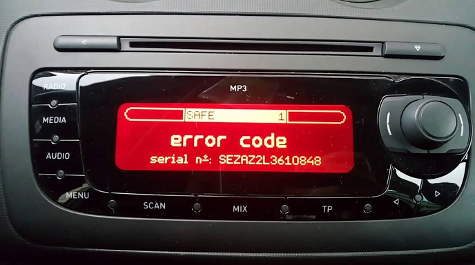 Seat Ibiza radio code